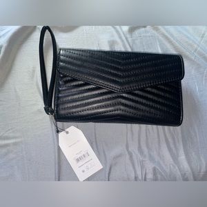 NWT- Time and true black wristlet / clutch